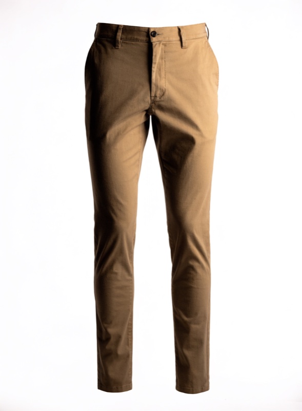 Folded cotton chinos